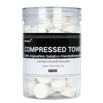 100pcs Compressed Towels Disposable Cotton Tissue Mini Portable Compressed Coin Wipes for Travel/Beauty/Salon/Outdoor Sports