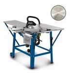 Scheppach TS310 12" Table Saw, 2200W, 315mm Circular Saw, 83mm Cut Height, 45° Tilt, Sliding XL Table & Extensions, 2 Blades