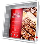 Crown 9x9 Baking Pan, 3" Deep, Heavy Duty, Straight Edges, Pure Aluminum, Roasting Pan, Brownie Pan, 9" Square Cake Pan