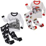 VVEIRAN Pajamas for Boys Christmas Toddler Kids Outfit Nightwear 100% Cotton Clothing Sets Sleepwear Long Sleeve Pjs 3T