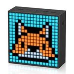 Divoom TimeBox Evo - Pixel Art Bluetooth Speaker with 16x16 LED Display APP Control - Cool Animation Frame & Gaming Room Setup & Bedside Alarm Clock- Black