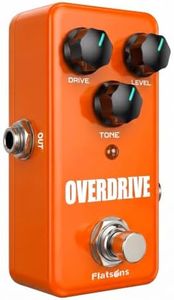 Flatsons FOD-3 Overdrive Pedal – Warm Tube Tone, True Bypass, Compact