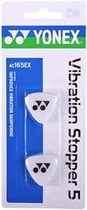 Yonex Tennis Vibration Stopper 5 Improved Vibration Dampening, White