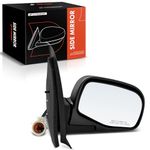 A-Premium Passenger Side Power Door Mirror - Compatible with Ford Explorer Sport Trac 2001 2002 2003 2004 2005 - Non-Heated Manual Folding Black Outside Rear View Mirror - Replace# 1L5Z17682BAA