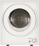 electriQ Mini Tabletop Compact 2.5kg Vented Tumble Dryer - White