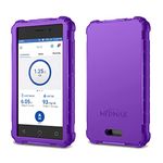 MEDMAX Silicone Case for Omnipod Dash PDM (Personal Diabetes Manager), Lightweight Shockproof Anti Slip Protective Cover Soft Gel Skin with Raised Bezel for Omnipod Dash Device (Purple)