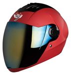 Steelbird SBA-2 7Wings ISI Certified Full Face Helmet Fitted with Clear and Extra Chrome Visor