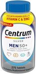 Centrum Silver Men 50+ Multivitamin 275 Tablets + Exclusive Sticker, Higher Level of Vitamin C & Zinc