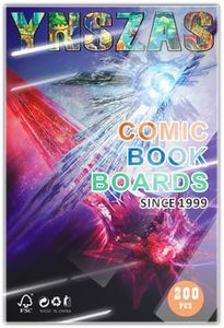 YNSZAS Comic Book Boards, International-Top Certified Acid-Free Materials, 7 x 10.5 Inches, 20% Thicker Better Comic Bags Collection Storage Display, 200-Count.