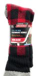 Dickies Genuine Menââ‚¬â„¢s 3-Pairs Steel Toe Crew Performance Thermals Socks, Wool Blend , Multicolor (Red, Black & Gray) Pack of 1