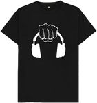 DJ Headphones Kids Womens Mens T Shirt Medium Black