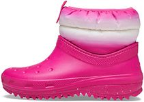 Crocs Women's Classic Neo Puff Shorty Snow Boot, Candy Pink Stucco, 5 UK