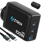 ZYRON 100W USB-C Charger, 3-Port Du
