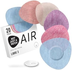 Not Just A Patch Air Libre 3 Sensor Covers (20 Pack) - Thin, Strong and Light Adhesive Patches with Ultra-Hold 14 Day Adhesion, Durable Freestyle Libre 3 Sensor Covers - Multicolor
