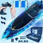 RANFLY RC Boat with 2 Rechargeable 