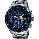 Casio Gents 47.00mm Quartz Watch with Black Analogue dial and Silver Metal Bracelet Strap EFR-539D-1A2VUEF