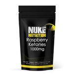 Nuke Nutrition Raspberry Ketones 1000mg - 60 Tablets - Max Strength Supplement & Keto Friendly - Made from Natural Ketones - Pure Raspberry Extract Pills for Men & Women