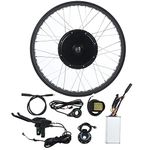 Ebike Panel Kit,Practical and Wonderful,Ebike Conversion Kit with 72V 3000W Motor 26inch Wheel LCD5 Meter,Electric Bicycle Conversion Kit(#2)