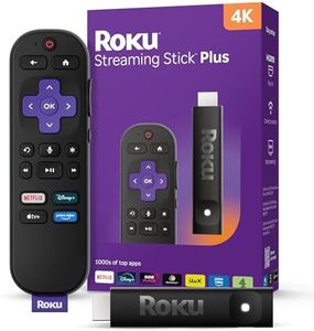 Roku® Streaming Stick™ Plus 2025 – 4K and HDR Roku Streaming Device for TV with Voice Remote – Free and live TV