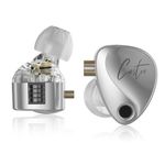 KZ Castor iem, kz in ear Monitor Earbuds with Dual Dynamic Drivers for Musicians Singers, Tunable in-ear Earphones Headphones with 2dd Drivers, Adjusting Switch, Silicone Eartips (Standard Version)