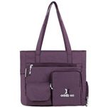 addixon Double Pocket Handbag for Women: Stylish, Ideal Companion for Work, Travel, Polyester Material, Spacious 10-liter Capacity, 6 Pockets. (Black) (Maroon)