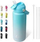 BJPKPK Water Bottle with Straw Lid,