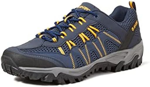 HI-TEC Men's Low Rise Hiking Boots, Navy Yellow, 12