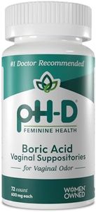 pH-D Feminine Health - 600 mg Boric Acid Suppositories - Woman Owned - Alternative Support for Vaginal Balance - 72 count