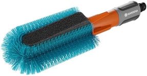 Gardena Cleansystem Bicycle Brush: Cleaning Brush for Washing Bicycles, Trailers or pushchairs, incl. Replaceable Sponge, with Water-Flow Regulation (18848-20)