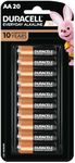 Duracell Everyday Alkaline AA Batteries (Pack of 20)