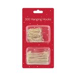 300 Pk Assorted Sizes Ornaments Hook | Christmas Tree Decorations | Christmas Baubles Hanging Hooks (GOLD)