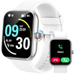 Smart Watch for Men Women, Answer/Make Calls,[1.91"HD Screen] Smart Watches for iPhone/Samsung/Android, Alexa Built-in,Fitness Watch with Heart Rate Sleep SpO2 Monitor,IP68 Waterproof-White