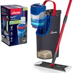 Vileda H2PrO Flat Mop & Bucket Set with 100% Separation of Clean and Dirty Water | Hygienic Cleaning System with White Microfibre Refill | One-Handed Operation | Eco‑Friendly Amazon Packaging