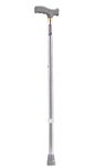 iwalk; Changing Lives Walking Stick for Old People, Adult Men/Women, Patients & Physically Challenged with Adjustable Height Strong Aluminium Body (Silver).