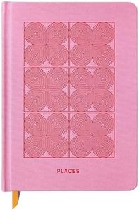 KUNITSA CO. Travel Journal - Guided Notebook for Travelers to Plan & Reflect on Vacations & Trips. Keepsake Travel Gift, Lavender Pink
