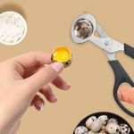 Dhvsam Kitchen Tool - Quail Egg Shell Cutter, Easy-to-Use Egg Cracker for Precise Cuts, Efficient Eggshell Removal, Perfect for Cooking, Baking & Food Preparation