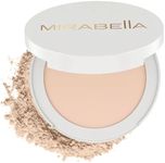 Mirabella Invincible For All Pure Pressed Powder Foundation Makeup, Buildable Mineral Foundation & Blurring Setting Powder for All Skin Types - HD Matte Finishing Powder - Porcelain P2