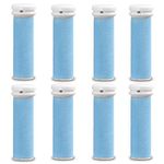 E-Cron Replacement Rollers Compatible with Emjoi Micro-Pedi Callus Remover Foot File, Medium Hard Coarse 8 pcs.