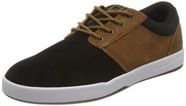 Etnies mens Score Low Top Skate Shoe, Black/Brown, 11 US