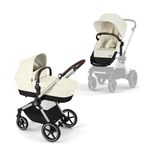 Cybex EOS 2-in-1 Bassinet Toddler Stroller - Seashell Beige