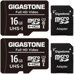 Gigastone Micro SD Card 16GB 2-Pack