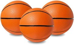 Botabee 5" Mini Basketball Balls for Mini Hoop Basketball or Over The Door Basketball Hoop Games | PVC, Small Basketball for Indoor or Outdoor Play (Mini Basketball, 3 Pack)