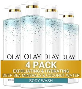 Olay Exfoliating & Hydrating Body Wash With Deep Sea Minerals Coconut Water and Vitamin B3 20 fl oz (Pack of 4)