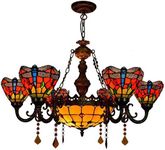 Tiffany-Style Victorian 6-Light Cha