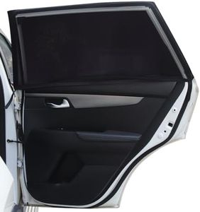 Trusiel Parasol de Coche Infantil Lateral para bebé con protección solar UV 2 Unidades, Compatible con la mayoría de los vehículos (L)