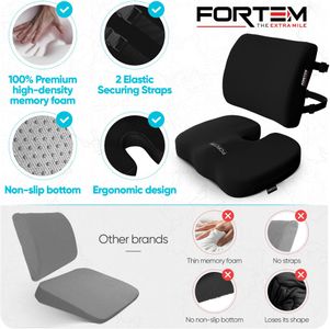 FORTEM Office Chair Cushion – Memory Foam Seat Pad for Comfort