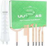 High Frequency Facial Wand - UUPAS Portable Handheld High Frequency Facial Machine with 6 Different Orange Tubes for Face/Hair/Body Home Use Device