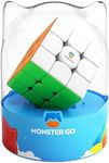 Monster Go 3x3 Standard Speed Cube, MG 356 v2 Cube Learning Series Puzzle Toy for Kids Beginners(Premium Package)