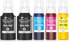 Hiipoo Refill Ink Bottle Replacement for Epson 502522 (Not for Sublimation) for ET-2750 ET2720 ET-2803 ET-2800 ET-3750 ET-4750 ET-3760 ET-4760 ET-2850 ET-4800 ET-3700 ET-15000 Printer