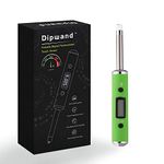 Dipwand Temperature Reader, with 2.1 inch Long Probe Sensor | Portable Travel Thermometer | Color Changing Screen | Real Time Thermometer(Green)